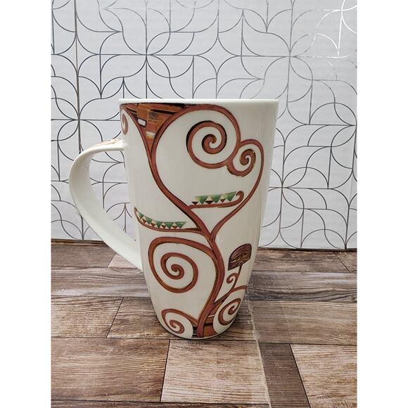 RARE Goebel Gustav Klimt Large 6" Mug Old World Vintage Bone China - Expectation - Picture 3 of 6